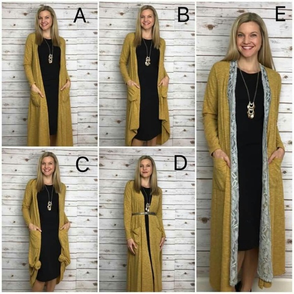 LuLaRoe Women's Orange Cardigan - Picture 4 of 4